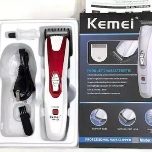 Men’s Cordless Hair Clipper - Red and White
